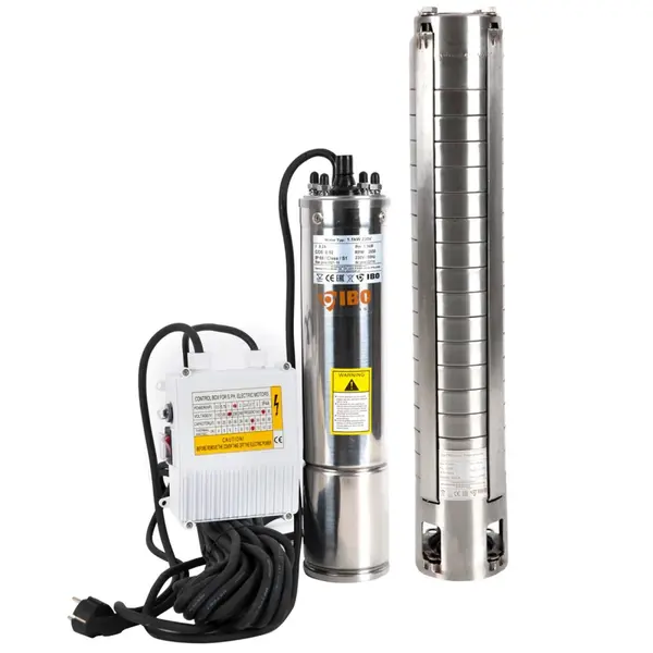 Pompa submersibila Inox IBO Polonia, 4ISP 3-16, 1.1KW, 83 l/min, H Refulare 100 m, cablu 20m