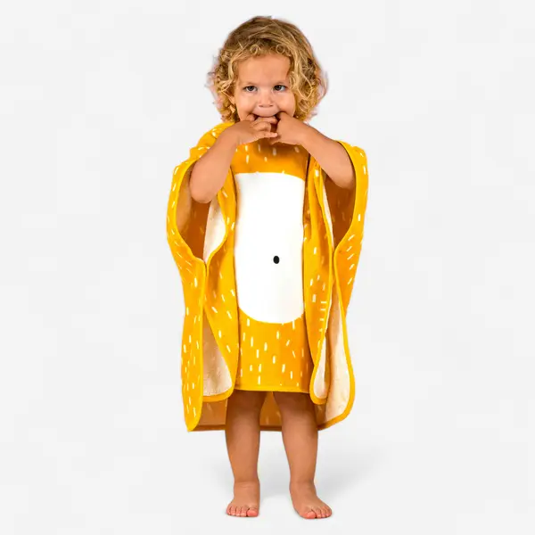 Poncho de baie bumbac Imprimeu leu Bebe/Copii