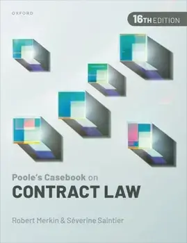 Poole's Casebook on Contract Law. 16 Revised edition, Paperback/***