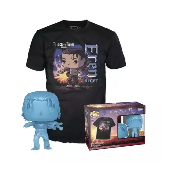 Pop! Attack On Titan Final Season Eren Jaeger With Marks And T Shirt Xl