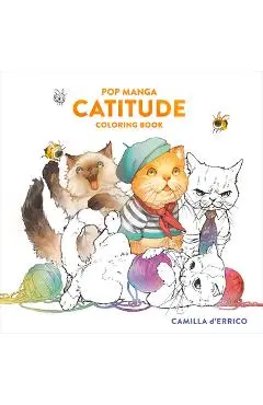 Pop Manga Catitude Coloring Book - Camilla D'errico