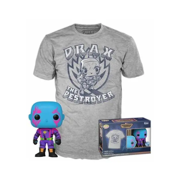 Pop! Marvel Guardians Of The Galaxy Drax Blacklight And T Shirt S