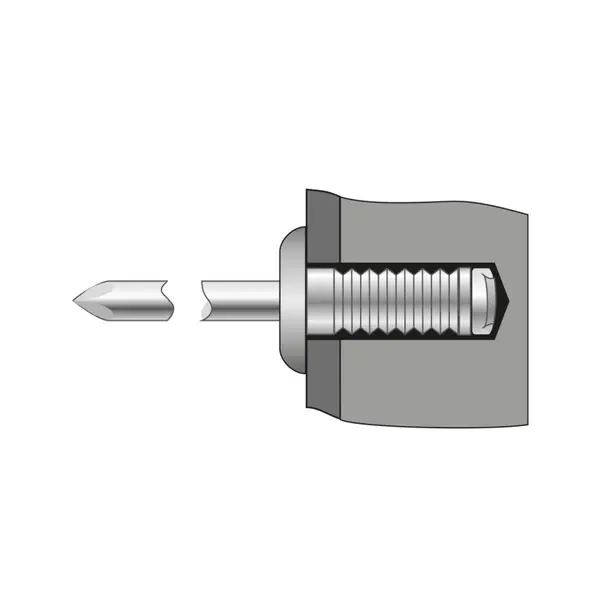 Pop-nit Ingropat Cap Bombat Aluminiu-Otel-4.8 X 24