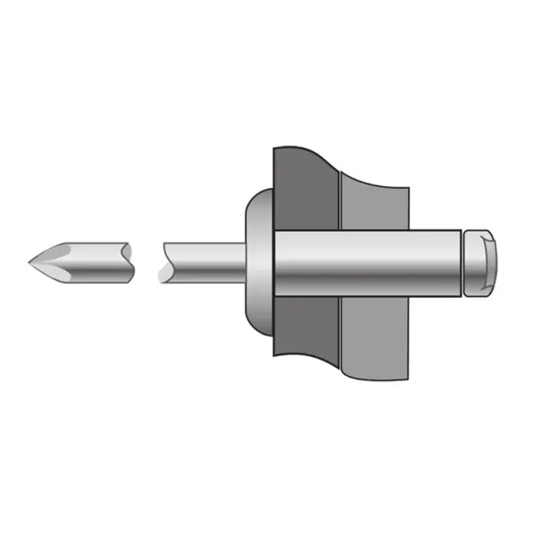 Pop-nituri Cap Bombat, Inox A2/ Inox A2 - 3 X 12