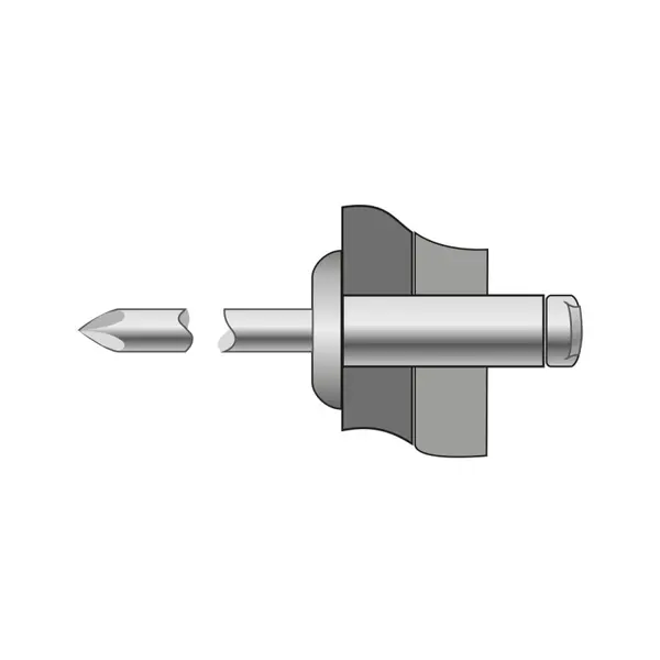 Pop-nituri Cap Bombat Otel / Otel-4 X 6