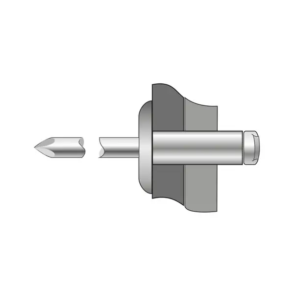 Pop-nituri Cap Lat Aluminiu / Aluminiu-4.8 X 21