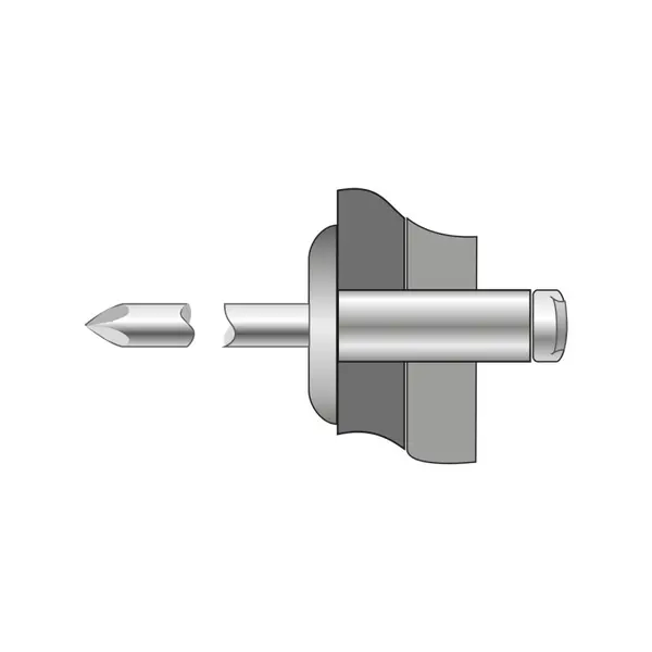 Pop-nituri Cap Lat Aluminiu - Inox-5 X 8
