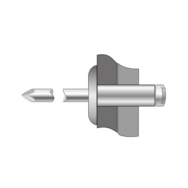 Pop-nituri Cap Lat, Aluminiu/ Otel - 3.2 X 12