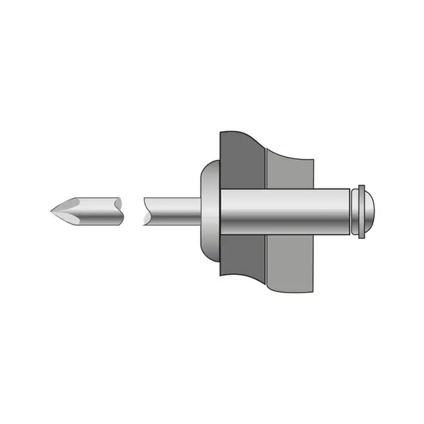 Pop-nituri Peeled Cap Bombat Aluminiu Otel-4.8 X 12