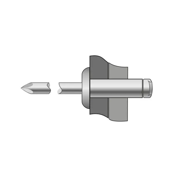 Pop-nituri Standard Cap Bombat Aluminiu Otel-5 X 12