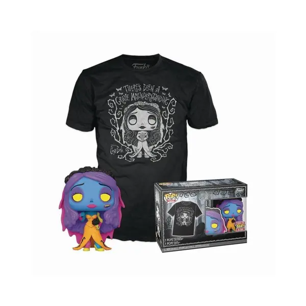 Pop! Tim Burton's Corpse Bride Emily Blacklight And T Shirt Xl