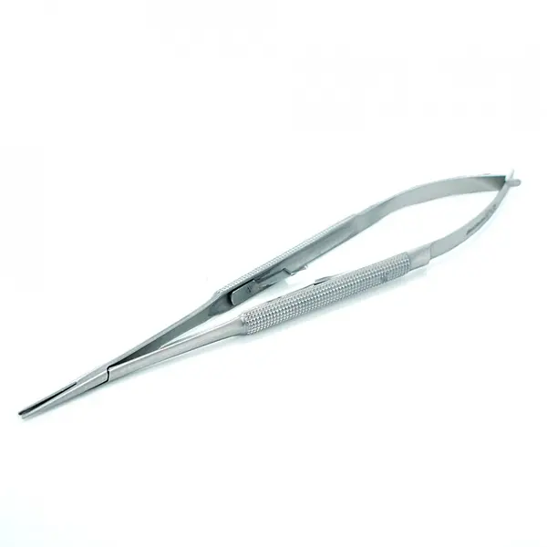 Portac Castroviejo, fara striatii pt acele de sutura, drept 18 cm