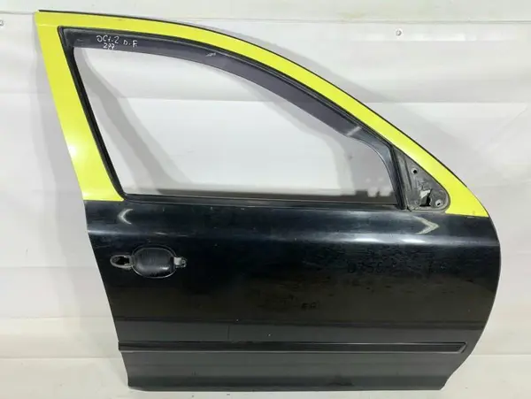Portiera usa dreapta fata culoare neagra Skoda Octavia 2 facelift (2008-2013)