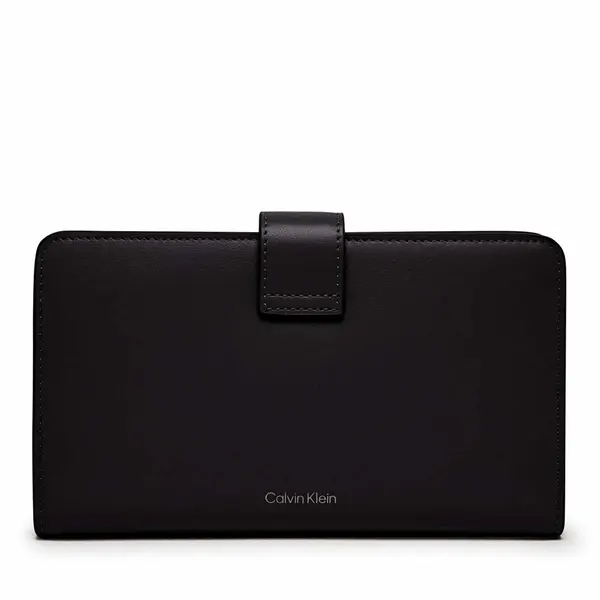 Portmoneu femei Calvin Klein negru din piele cu RFID 3101DPU1108N