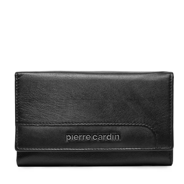 Portmoneu femei Pierre Cardin negru din piele cu RFID 7DPU131455N