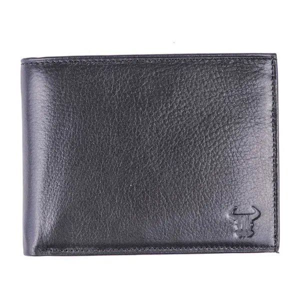 Portofel barbati din piele naturala negru Muselles Eyelet