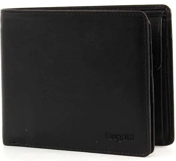 Portofel de piele pentru bărbați Bugatti Primo - Negru
