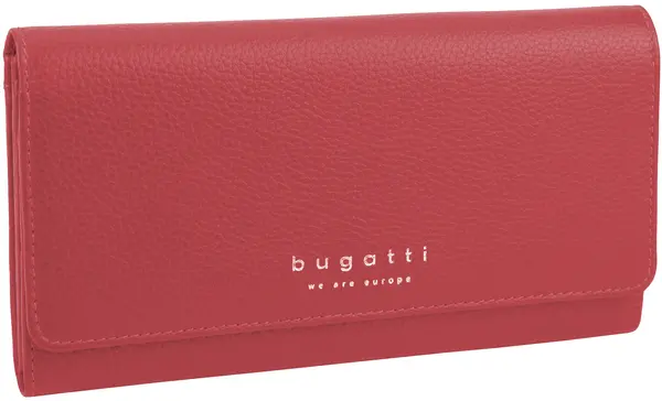 Portofel din piele pentru femei Bugatti Linda - Continetal, rosu