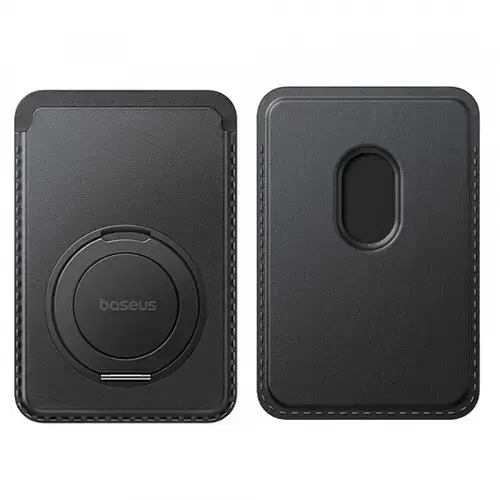 Portofel MagSafe, Baseus P10077101213-01, MagPro 3, Negru