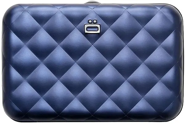 Portofel pentru femei Ogon Quilted - Button, Navy Blue