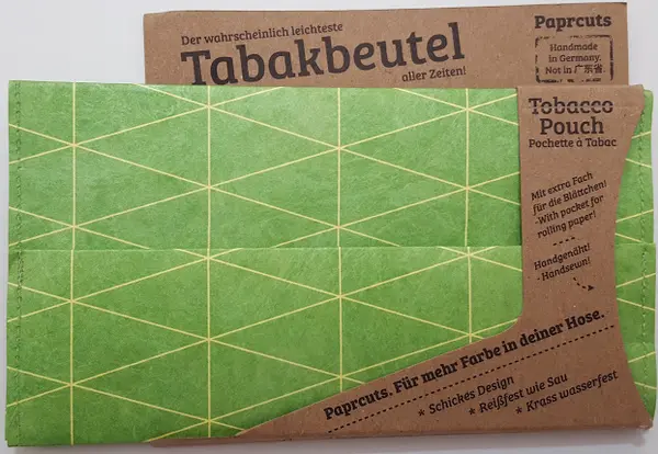 Portofel pentru tutun - Triangles Outlines Green | Paprcuts