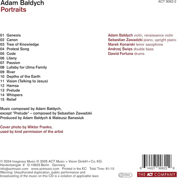 Portraits | Adam Baldych
