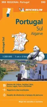 Portugal Sud - Algrave - Michelin Regional Map 593. Map, Sheet Map/***