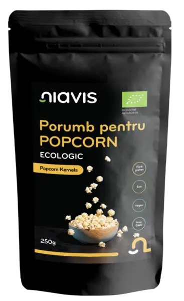 Porumb ecologic pentru popcorn, 250g, Niavis