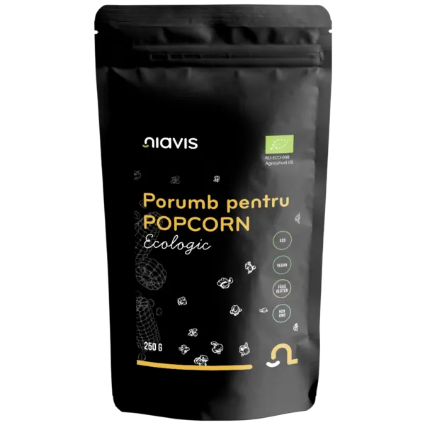 Porumb ecologic pentru popcorn, 250g, Niavis