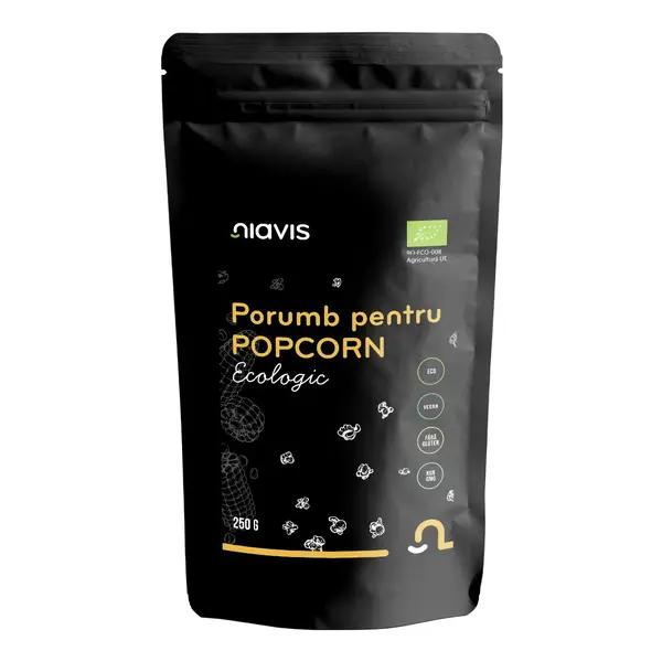 Porumb pentru Popcorn Ecologic, 250g, Niavis