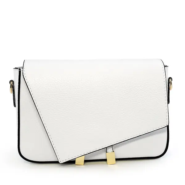 Poșetă crossbody femei Luca di Gioia albă din piele 144POSP3700A