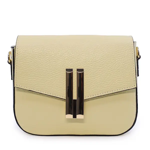 Poșetă crossbody femei Luca di Gioia galbenă din piele 144POSP3613G