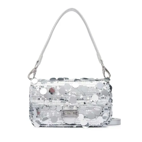 Poșetă crossbody femei Valentino Sleet argintie 1952POSSVBSA6R09AG