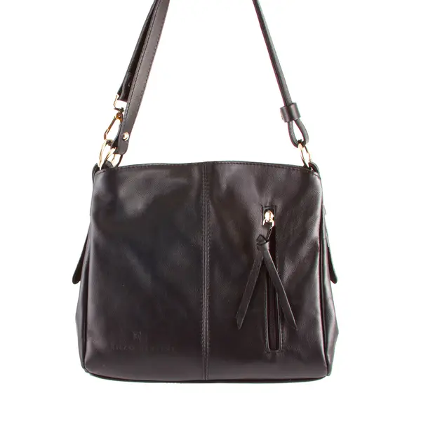POSETA FEMEI ENZO BERTINI NEAGRA DIN PIELE 337posp4324n