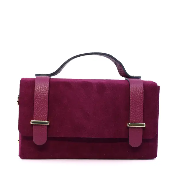 Poșetă mini crossbody femei Luca di Gioia bordo închis din piele întoarsă 144POSP3644VBO
