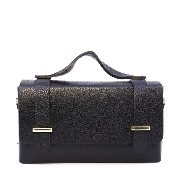 Poșetă mini crossbody femei Luca di Gioia neagră din piele 144POSP3644N