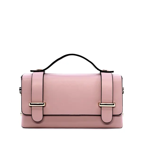 Poșetă mini crossbody femei Luca di Gioia roz din piele 144POSP3578RO