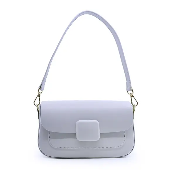Poșetă satchel femei Enzo Bertini gri din piele 154POSP3739GR