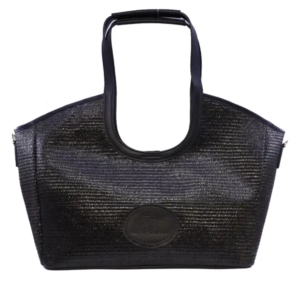 Poșetă shopper femei Enzo Bertini neagră 290POSS0002N