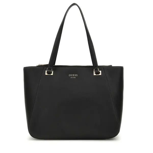 Poșetă tote femei Guess Calebra neagră cu logo 910POSSTWPN9536024N