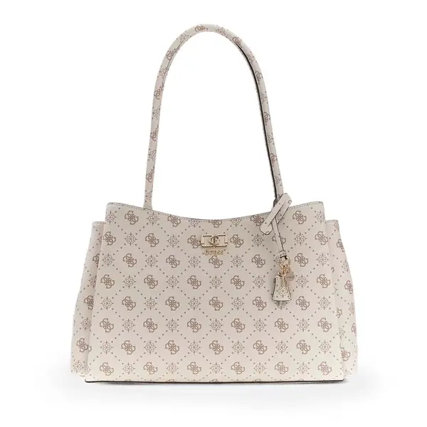 Poșetă tote femei Guess Emelie logo albă 911POSSHWGP9928220A