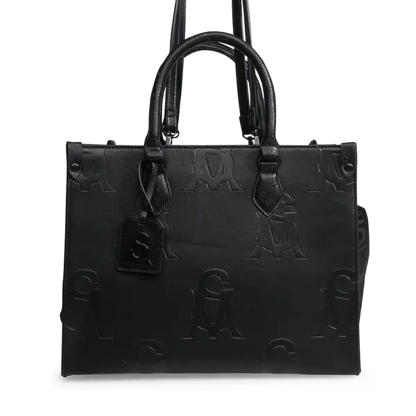 Poșetă tote femei Steve Madden Brola neagră 1661POSSBROLA-XN