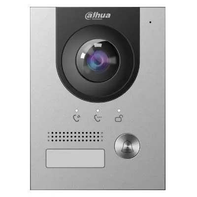 Post de exterior videointerfon IP Dahua VTO2202F-P-S2, 2MP, 1 familie, PoE, IK07, IP65