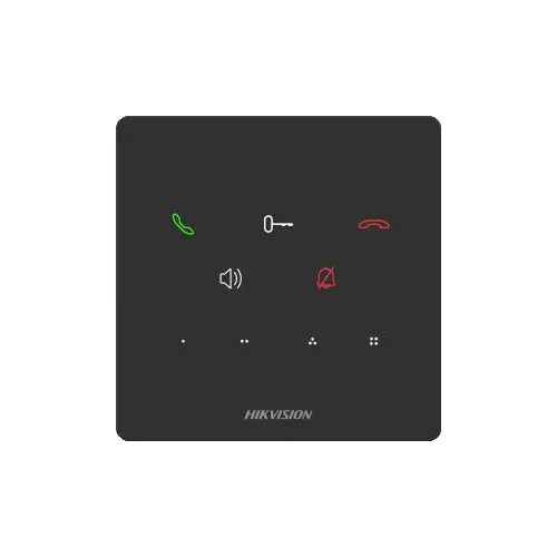 Post de interior pentru videointerfon comunicare TCP/IP 9 butoane cu touch microfon difuzor PoE Hikvision - DS-KH6000-E1