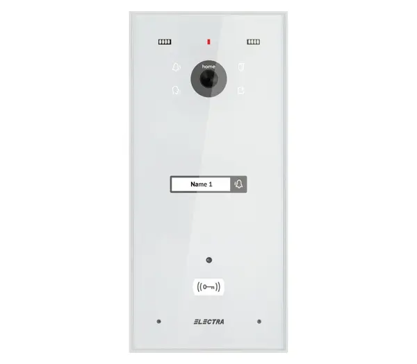 Post exterior videointerfon, 1 familie, alb, montaj ingropat, Electra VPH.01F03.ELWTL
