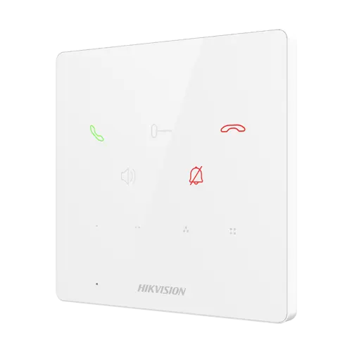 Post interior interfon TCP/IP, 9 butoane, PoE, Alarma IN, ALB - HIKVISION DS-KH6000-E1-White