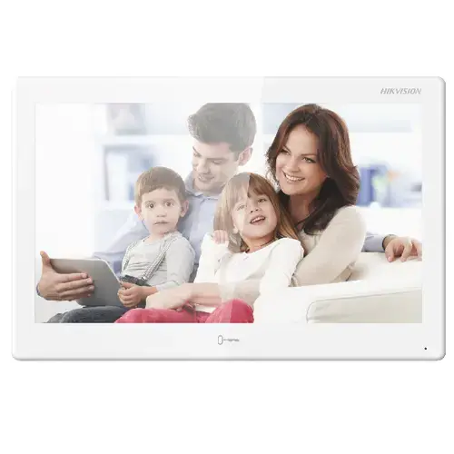 Post interior videointerfon Hikvision DS-KH9510- WTE1B, Android, WIFI, apelare video si deschidere usa din aplicatia mobila, Plug & play, ecran 10.1inch cu touchscreen, rezolutie: 1024 × 600, audio bidirectional