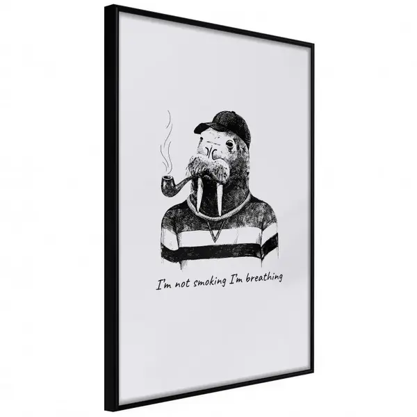 Poster - Captain Walrus, cu Ramă neagră, 40x60 cm
