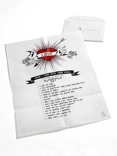 Poster cu plic - Loveletter (text in olandeza) | Serax