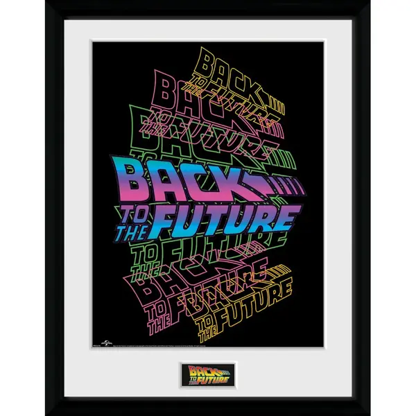 Poster cu Rama Back to the Future - Neon (30x40)